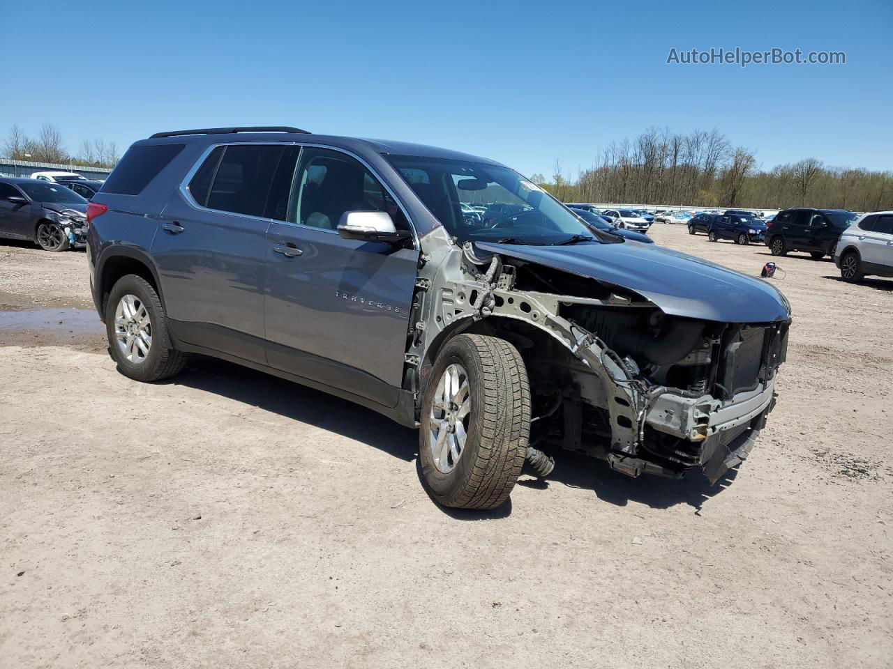 2020 Chevrolet Traverse Lt Серый vin: 1GNEVGKW9LJ291850