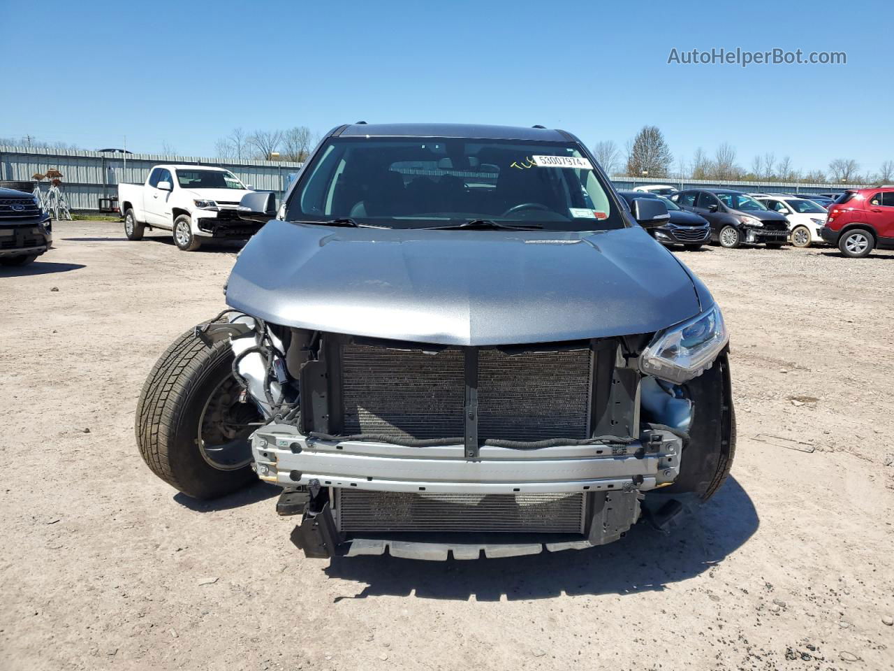 2020 Chevrolet Traverse Lt Серый vin: 1GNEVGKW9LJ291850