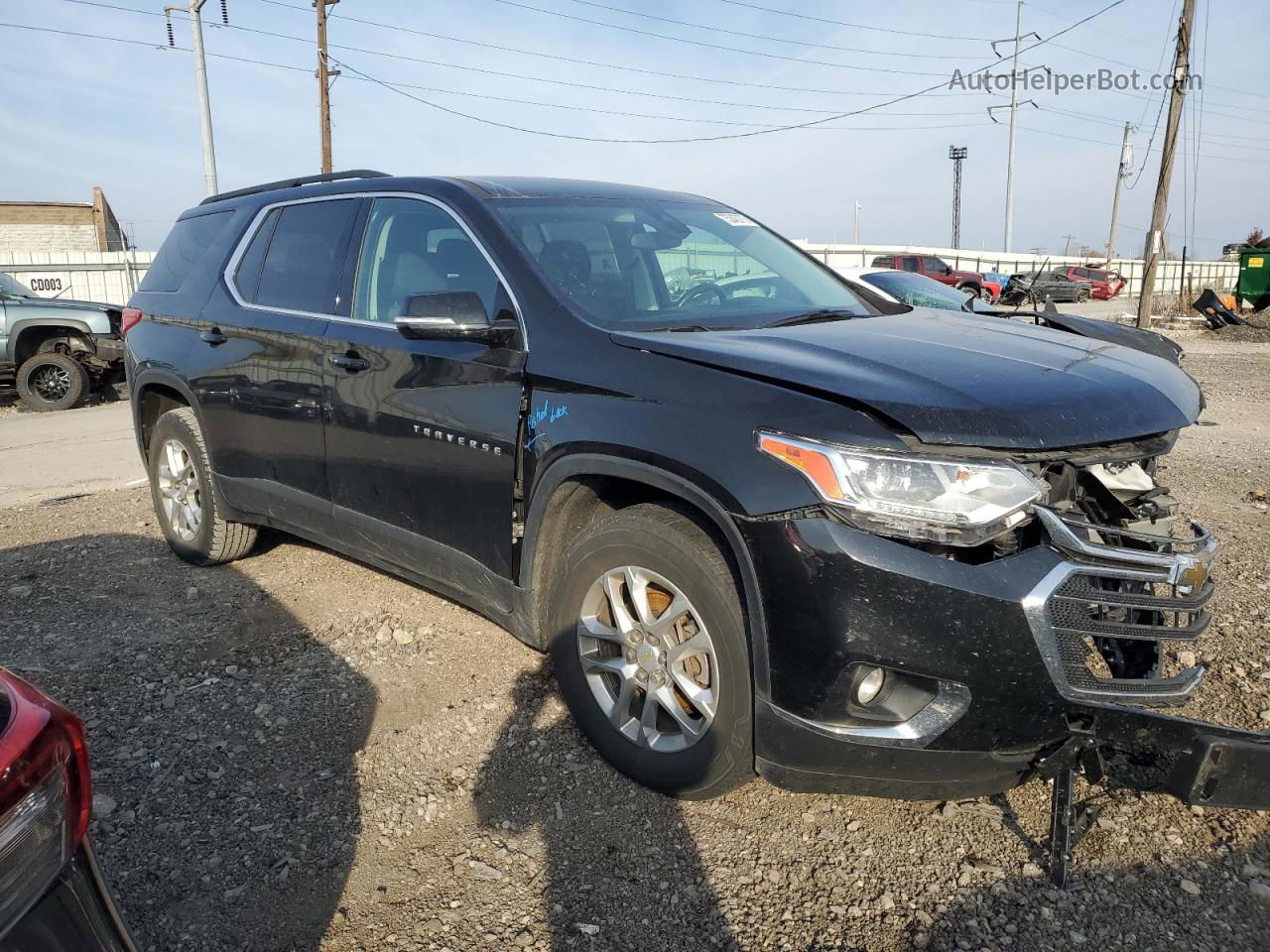 2020 Chevrolet Traverse Lt Black vin: 1GNEVGKWXLJ140855