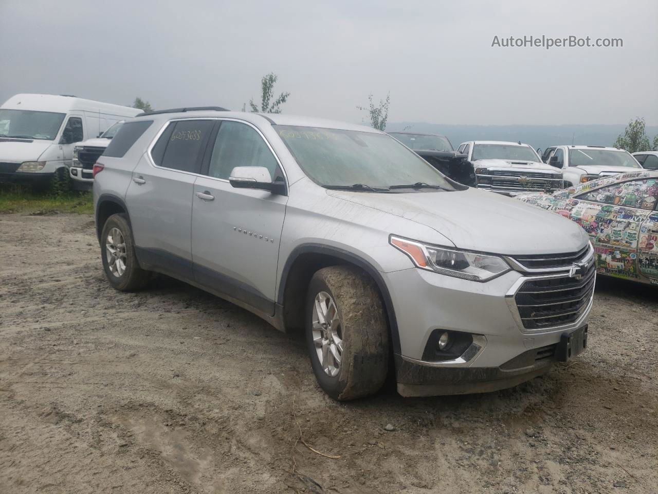 2020 Chevrolet Traverse Lt Silver vin: 1GNEVGKWXLJ199906