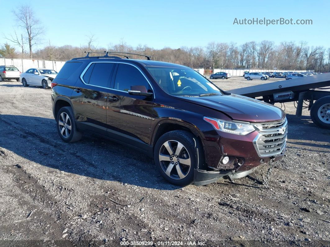 2020 Chevrolet Traverse Awd Lt Leather Burgundy vin: 1GNEVHKW0LJ177712