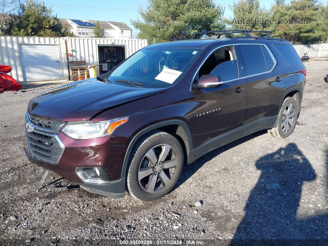 2020 Chevrolet Traverse Awd Lt Leather Burgundy vin: 1GNEVHKW0LJ177712