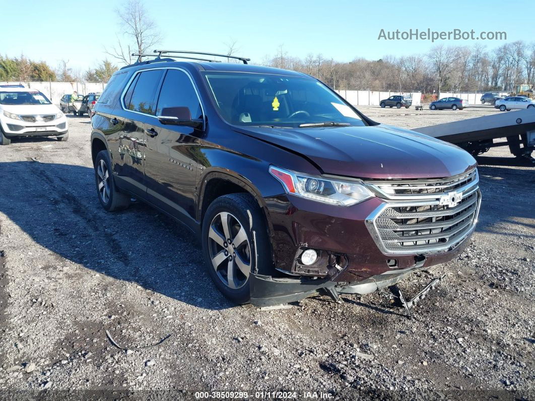 2020 Chevrolet Traverse Awd Lt Leather Burgundy vin: 1GNEVHKW0LJ177712