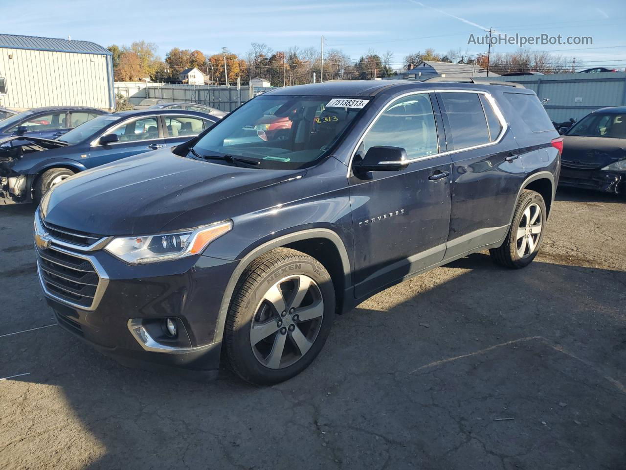 2020 Chevrolet Traverse Lt Blue vin: 1GNEVHKW1LJ112044