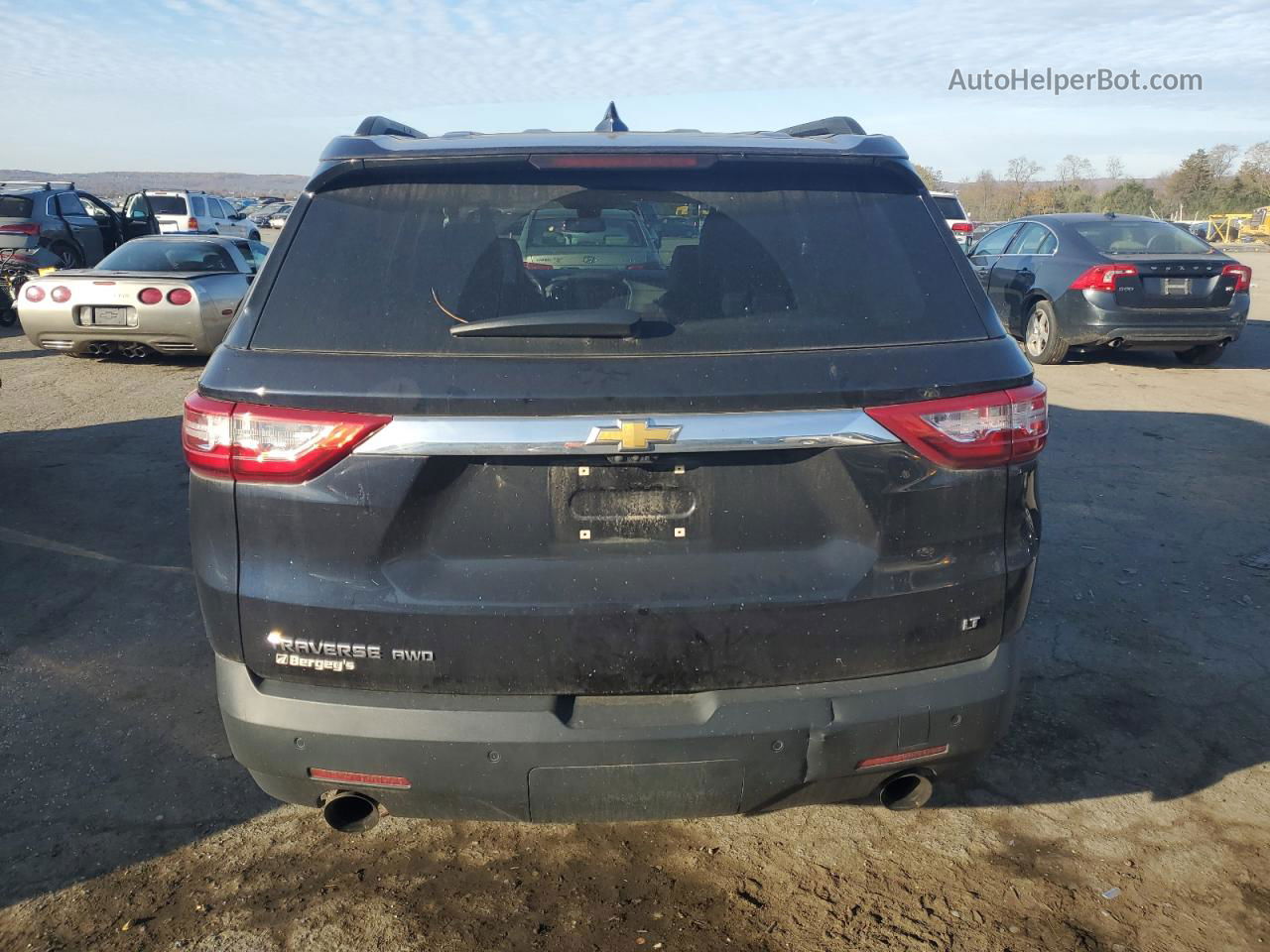 2020 Chevrolet Traverse Lt Синий vin: 1GNEVHKW1LJ112044