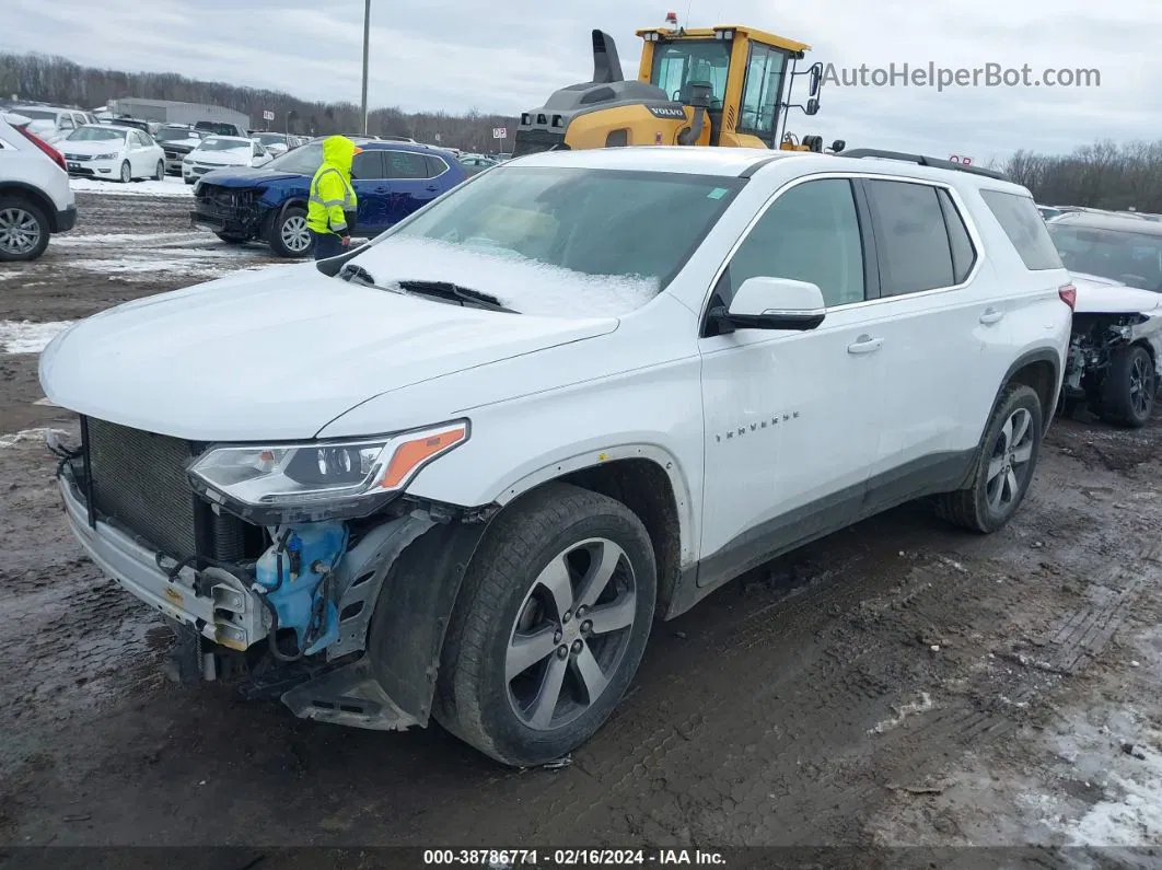 2020 Chevrolet Traverse Awd Lt Leather White vin: 1GNEVHKW1LJ141690