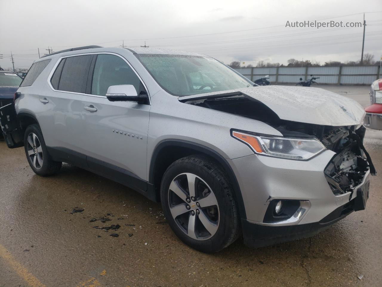 2020 Chevrolet Traverse Lt Silver vin: 1GNEVHKW4LJ128903