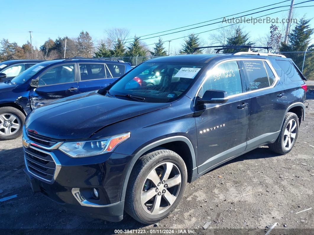 2020 Chevrolet Traverse Awd Lt Leather Dark Blue vin: 1GNEVHKW5LJ106912