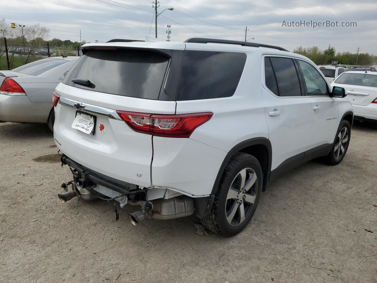 2020 Chevrolet Traverse Lt Белый vin: 1GNEVHKWXLJ227242