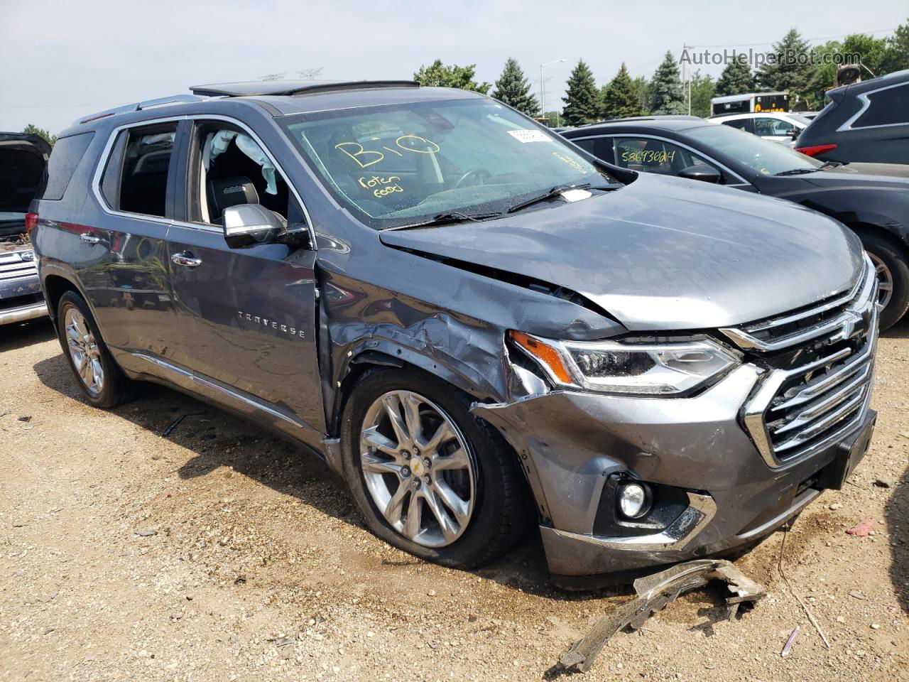 2020 Chevrolet Traverse High Country Серый vin: 1GNEVNKW0LJ171214