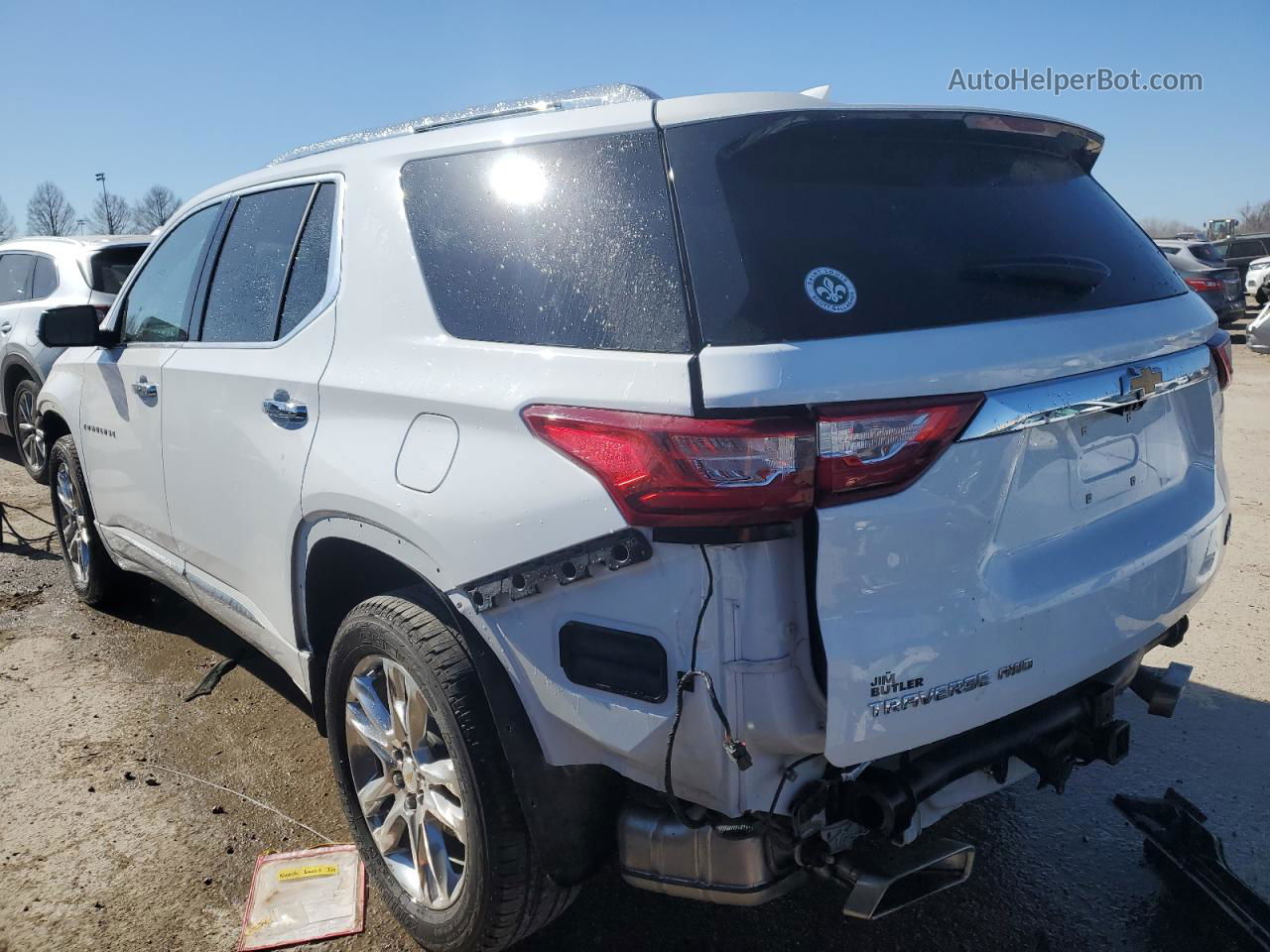 2020 Chevrolet Traverse High Country White vin: 1GNEVNKW9LJ279413