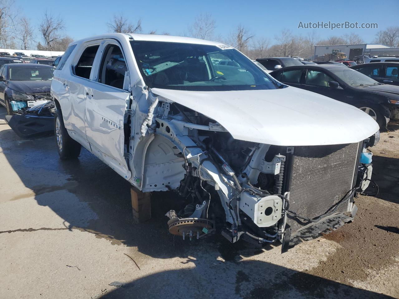 2020 Chevrolet Traverse High Country White vin: 1GNEVNKW9LJ279413