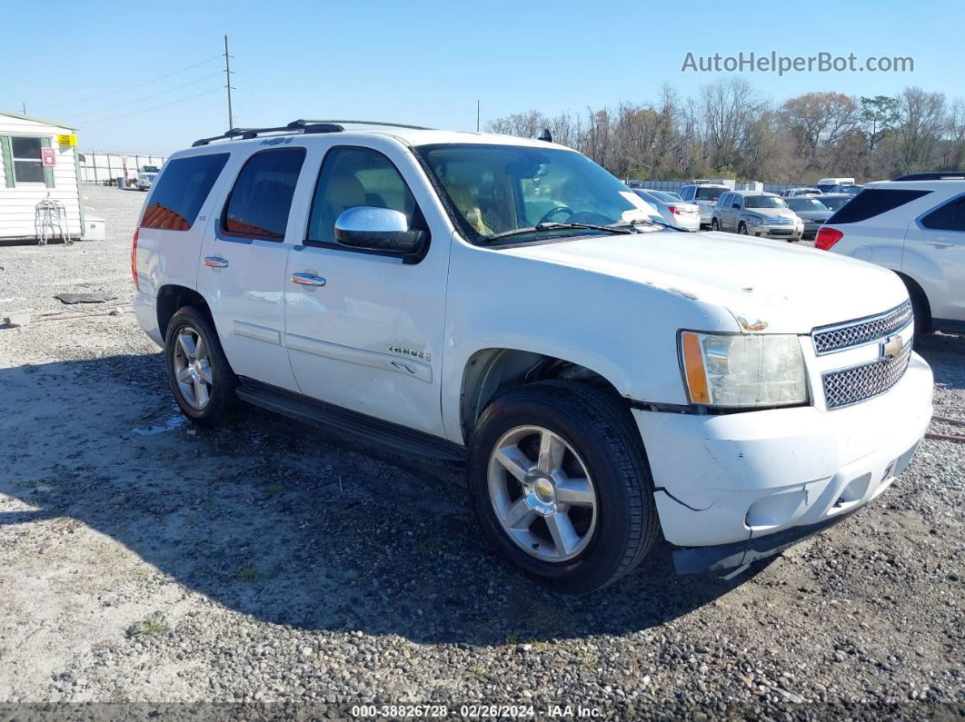 2007 Chevrolet Tahoe Ltz White vin: 1GNFC13007J358987