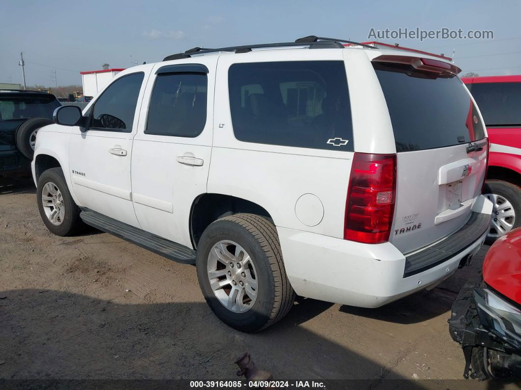 2007 Chevrolet Tahoe Lt White vin: 1GNFC13007R333038