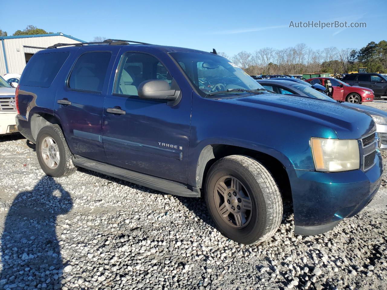 2007 Chevrolet Tahoe C1500 Blue vin: 1GNFC13027R243874