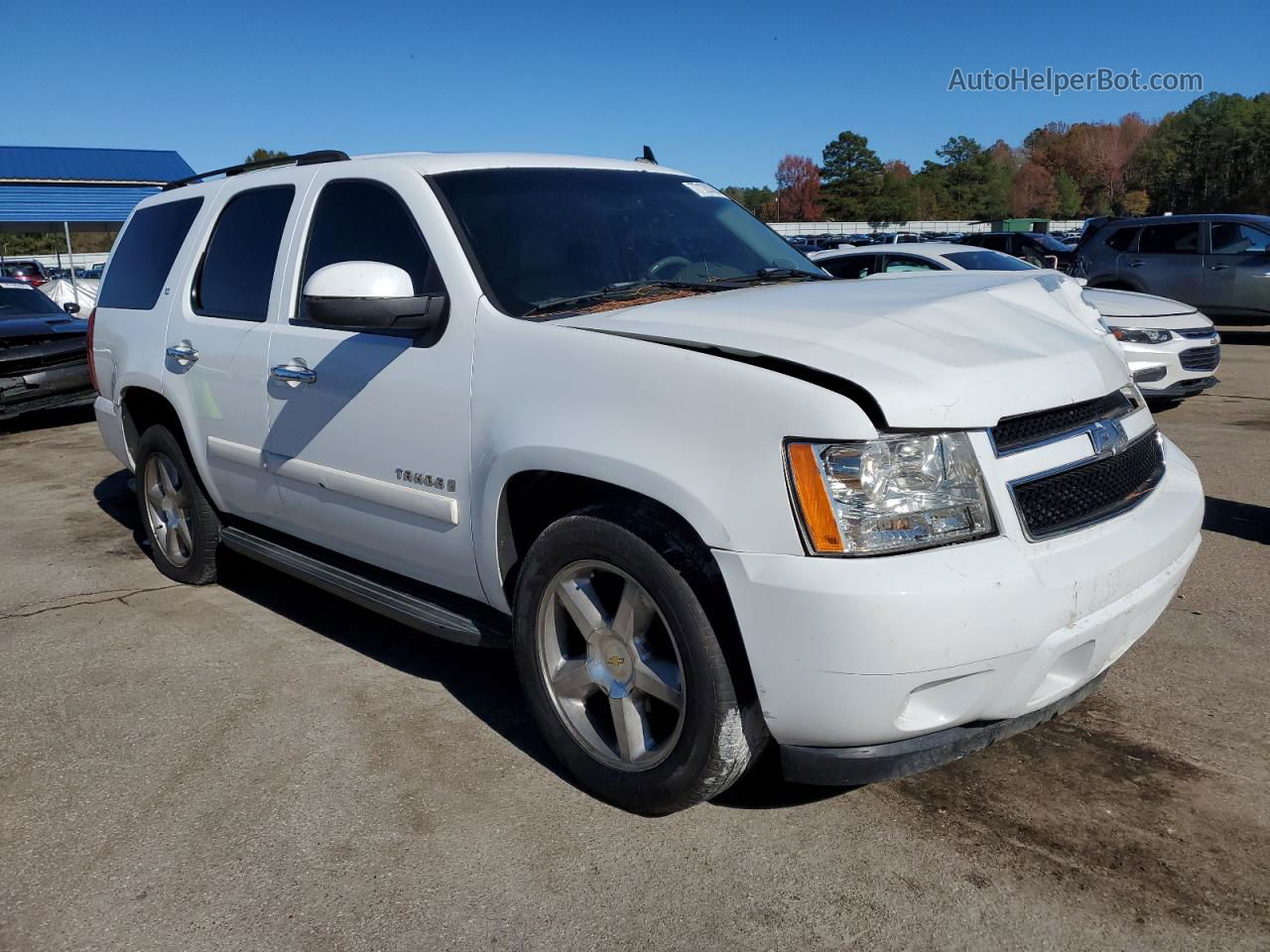 2007 Chevrolet Tahoe C1500 White vin: 1GNFC13027R280052