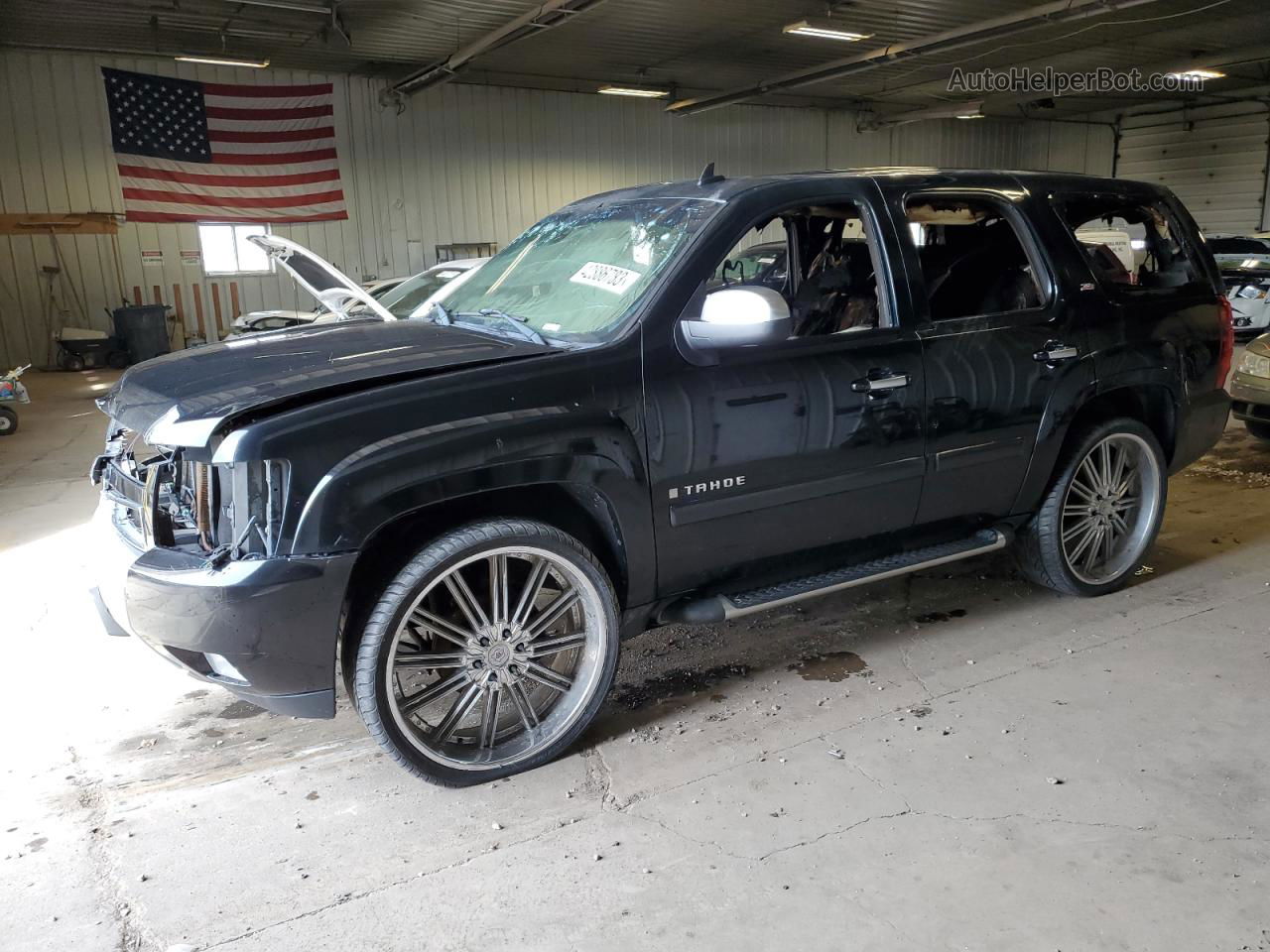 2007 Chevrolet Tahoe C1500 Black vin: 1GNFC13047R427228