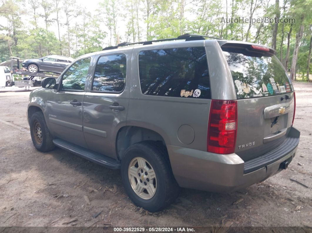 2007 Chevrolet Tahoe Ls Gray vin: 1GNFC13057J224640