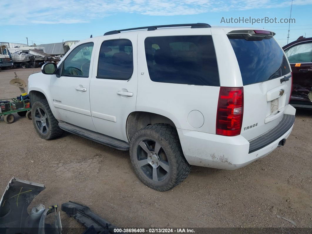 2007 Chevrolet Tahoe Lt White vin: 1GNFC13057J406788