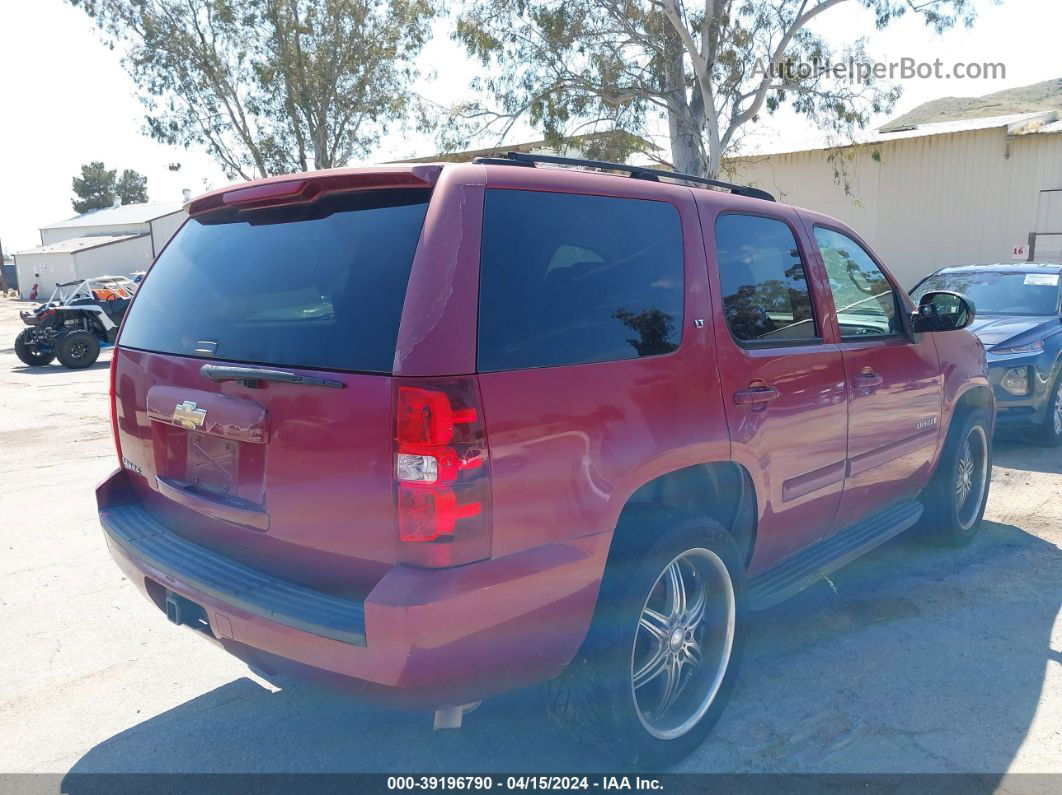 2007 Chevrolet Tahoe Lt Burgundy vin: 1GNFC13057R153182