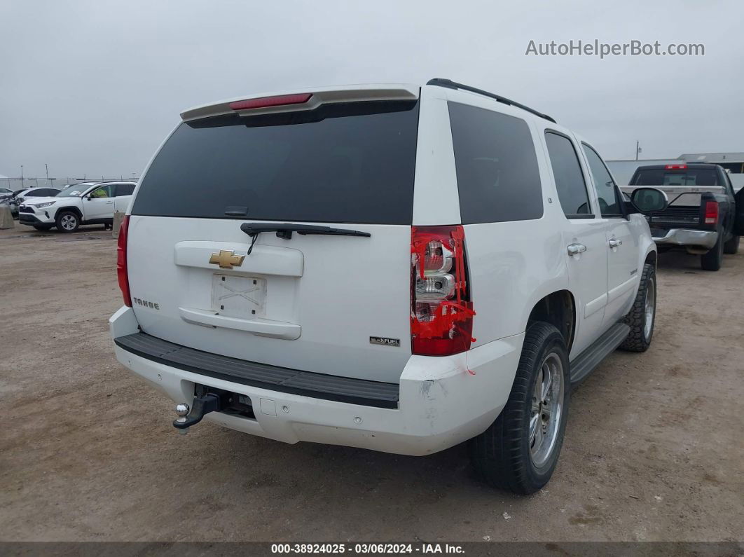 2007 Chevrolet Tahoe Lt White vin: 1GNFC13057R325842