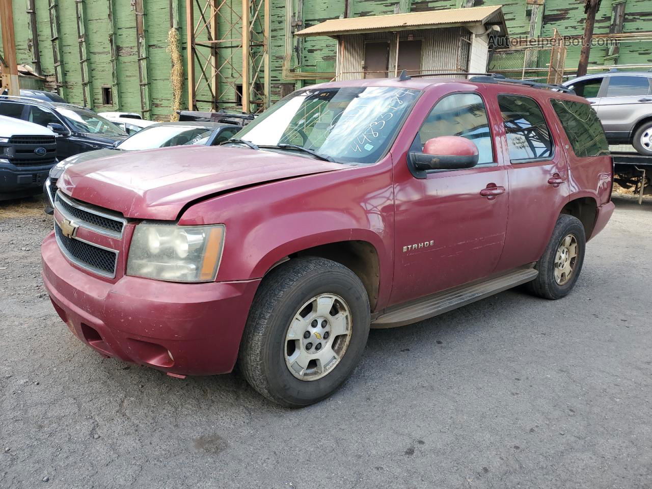 2007 Chevrolet Tahoe C1500 Red vin: 1GNFC13067R160500