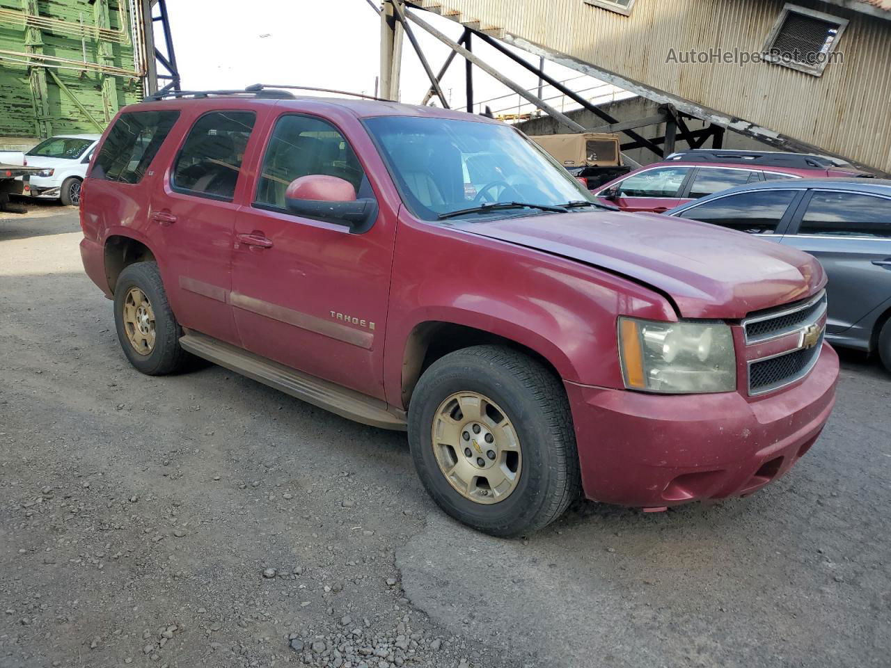 2007 Chevrolet Tahoe C1500 Red vin: 1GNFC13067R160500