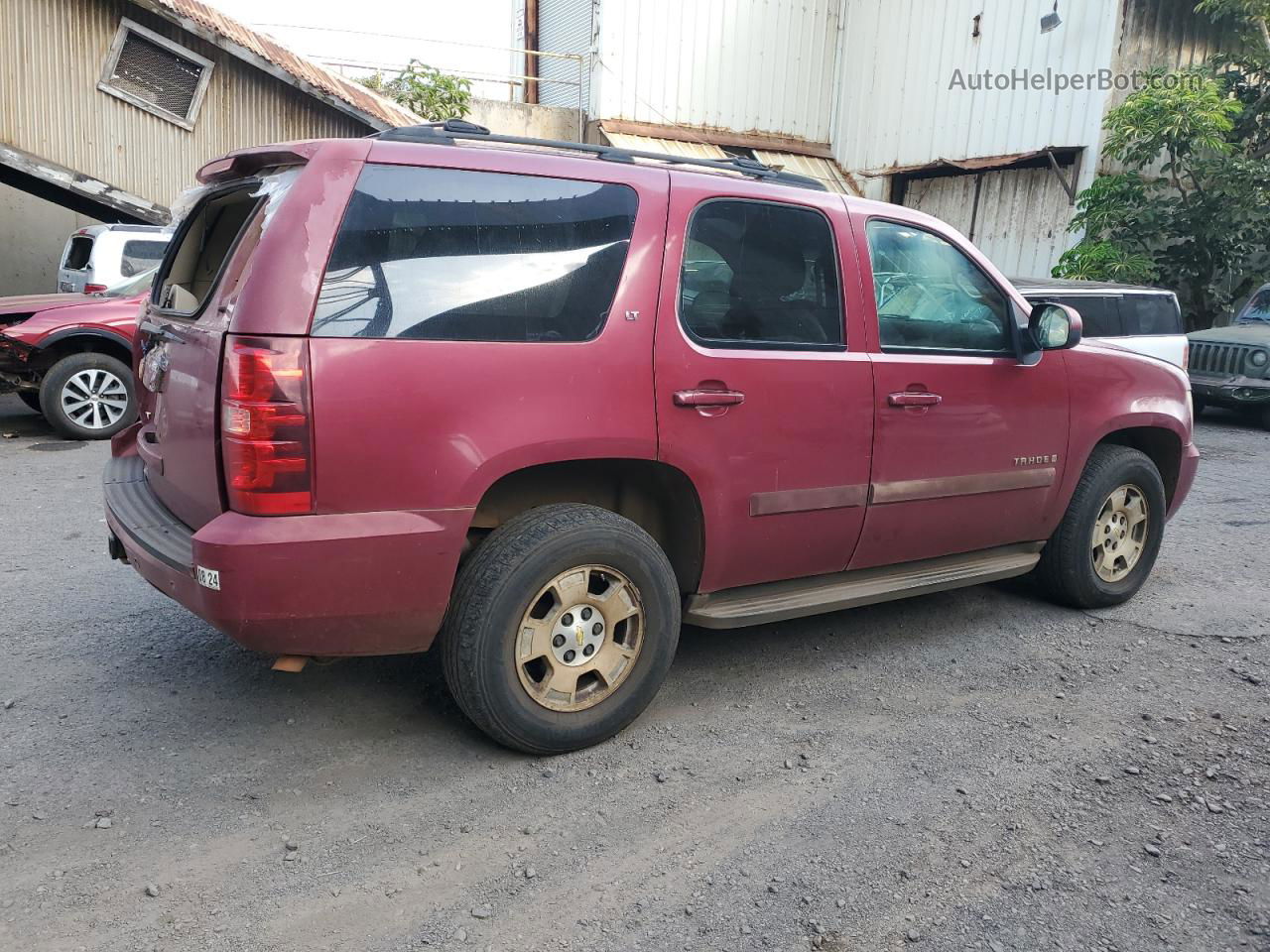 2007 Chevrolet Tahoe C1500 Red vin: 1GNFC13067R160500