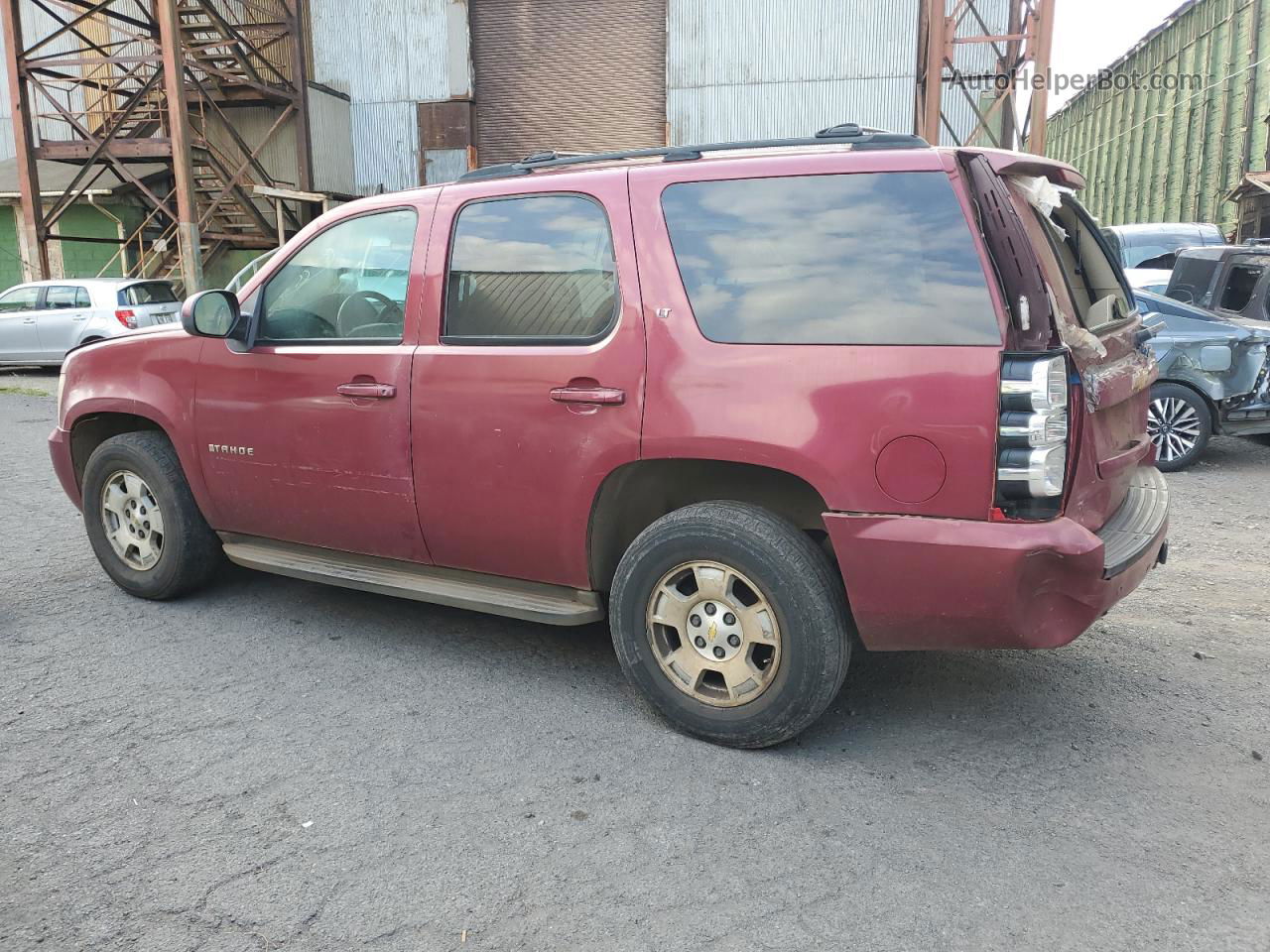 2007 Chevrolet Tahoe C1500 Red vin: 1GNFC13067R160500