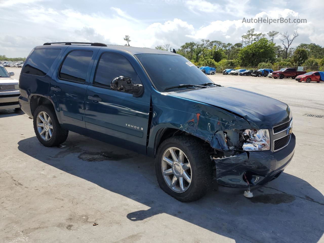 2007 Chevrolet Tahoe C1500 Blue vin: 1GNFC13067R288123