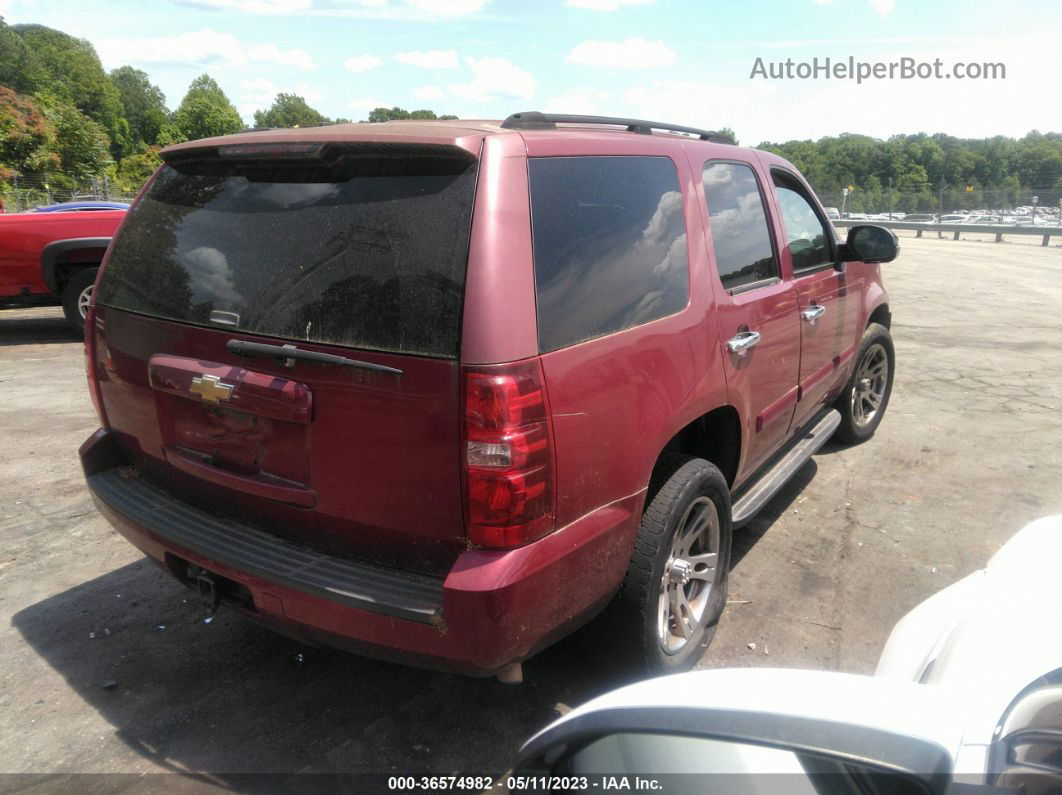 2007 Chevrolet Tahoe Ls Red vin: 1GNFC13077R248780