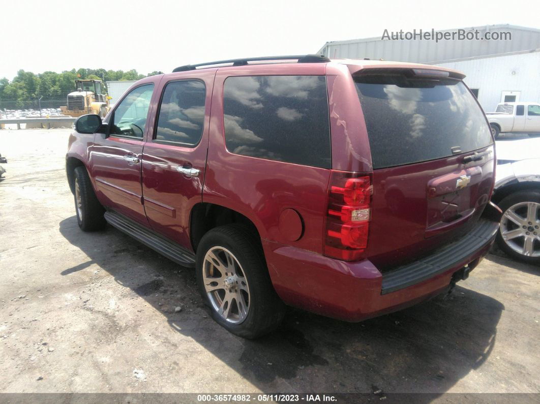 2007 Chevrolet Tahoe Ls Red vin: 1GNFC13077R248780