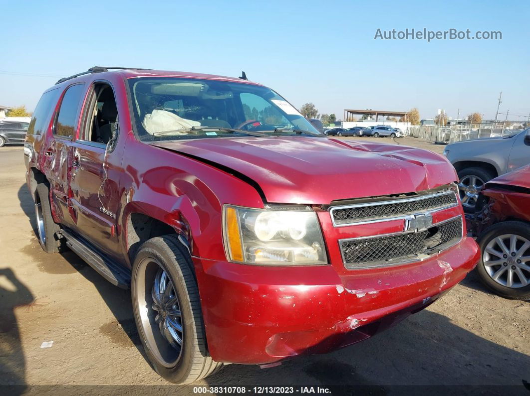 2007 Chevrolet Tahoe Ls Бордовый vin: 1GNFC13077R328824