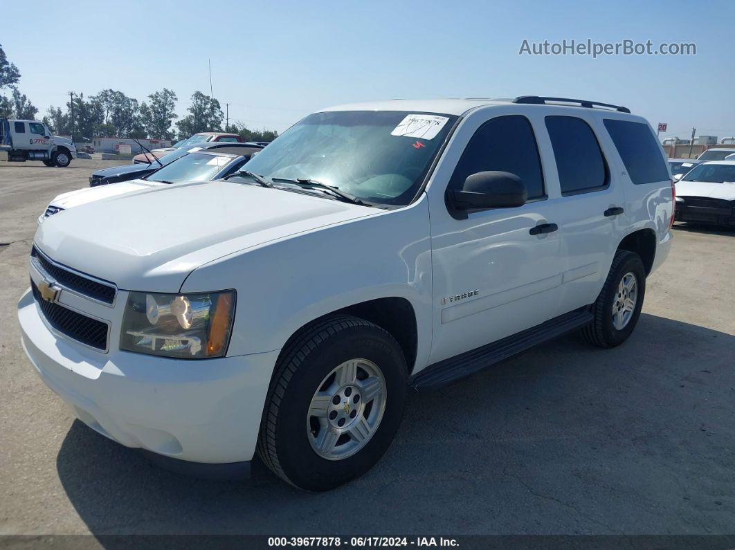 2007 Chevrolet Tahoe Ls White vin: 1GNFC13077R401268