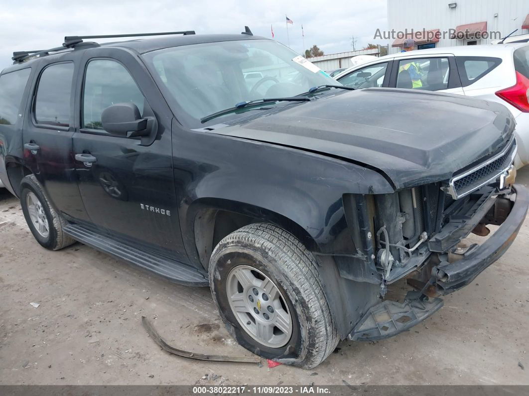 2007 Chevrolet Tahoe Ls Black vin: 1GNFC13087R158196