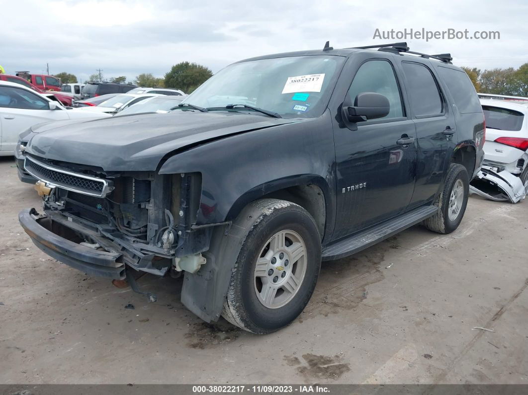 2007 Chevrolet Tahoe Ls Black vin: 1GNFC13087R158196