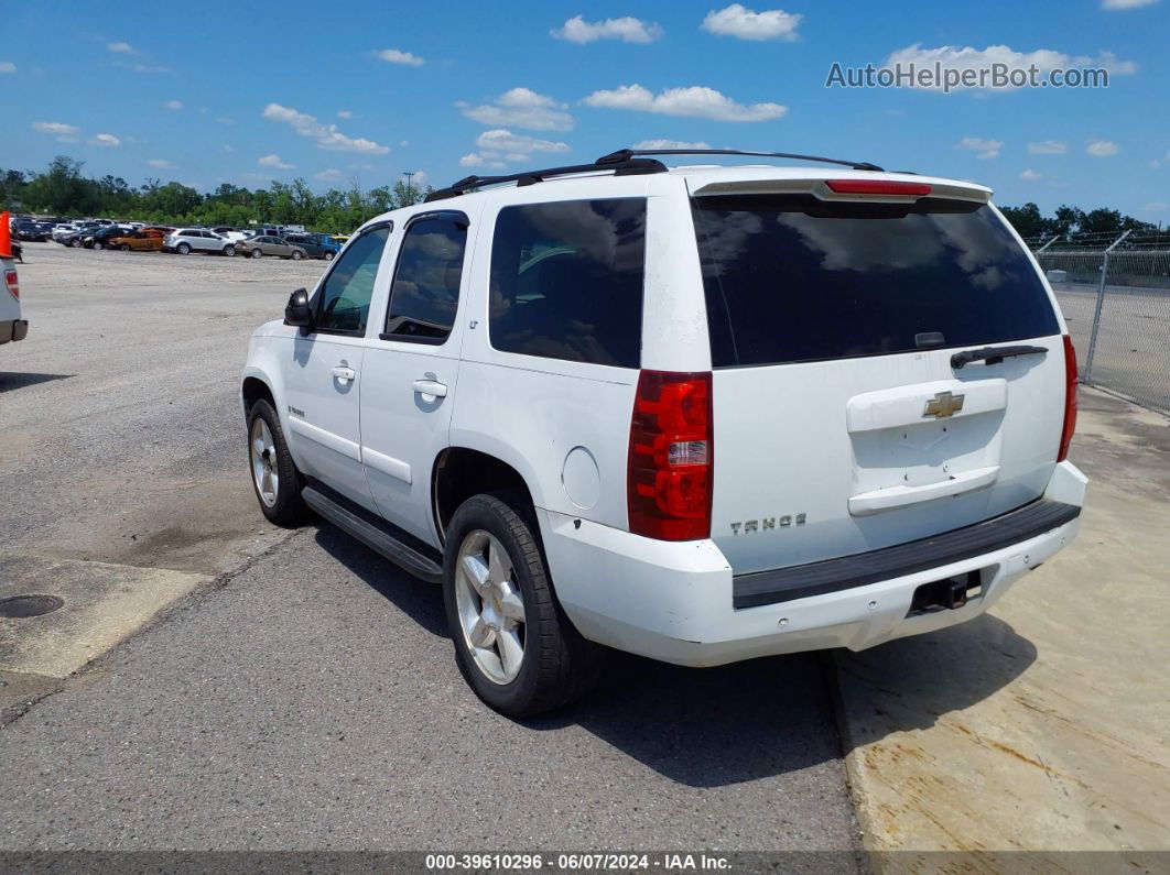 2007 Chevrolet Tahoe Lt White vin: 1GNFC13087R255804