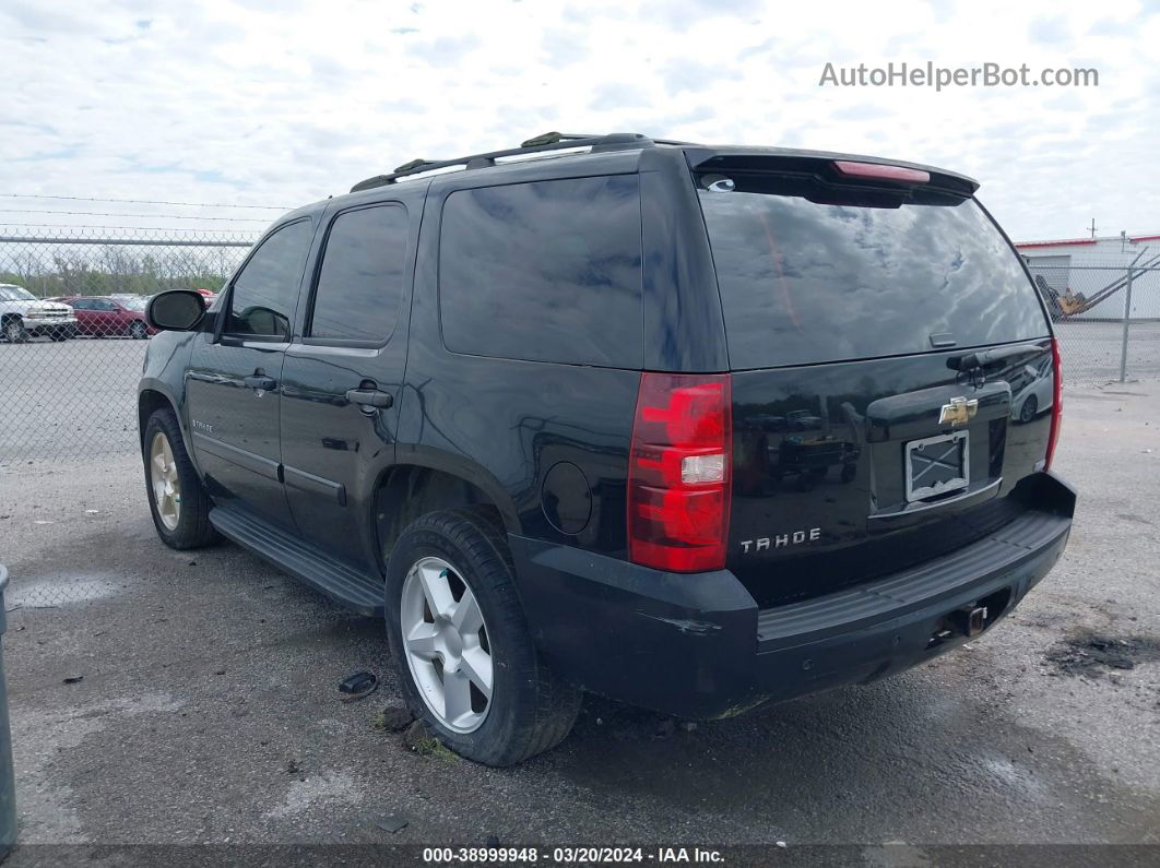 2007 Chevrolet Tahoe Ltz Black vin: 1GNFC13087R356809