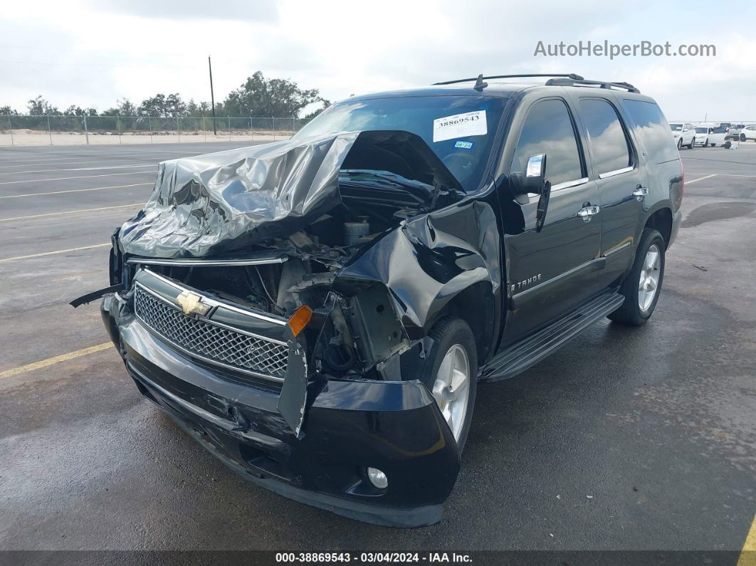 2007 Chevrolet Tahoe Ltz Black vin: 1GNFC13087R386957