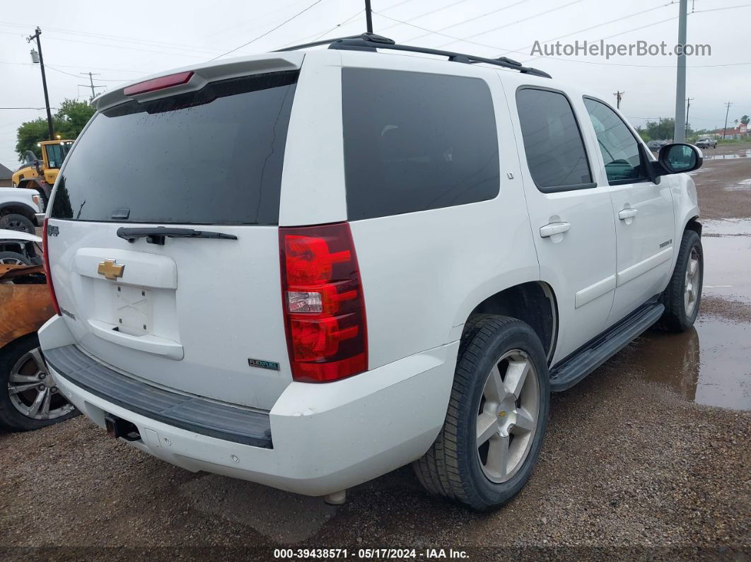 2007 Chevrolet Tahoe Lt White vin: 1GNFC13097R414510