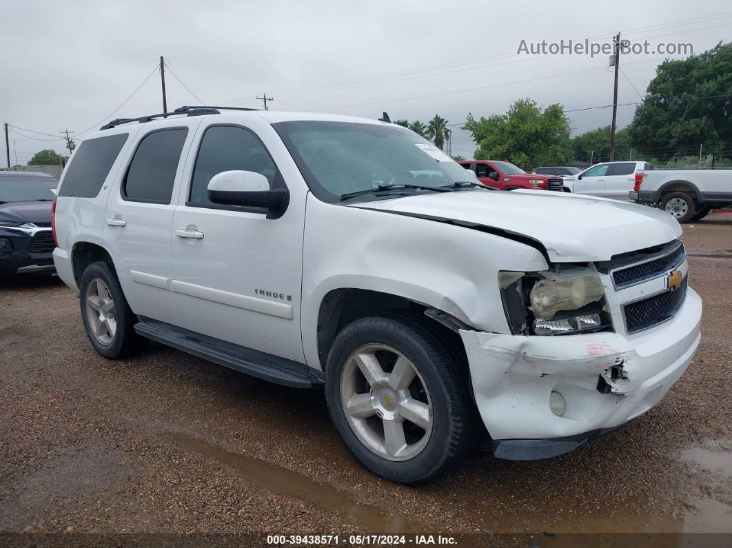 2007 Chevrolet Tahoe Lt White vin: 1GNFC13097R414510