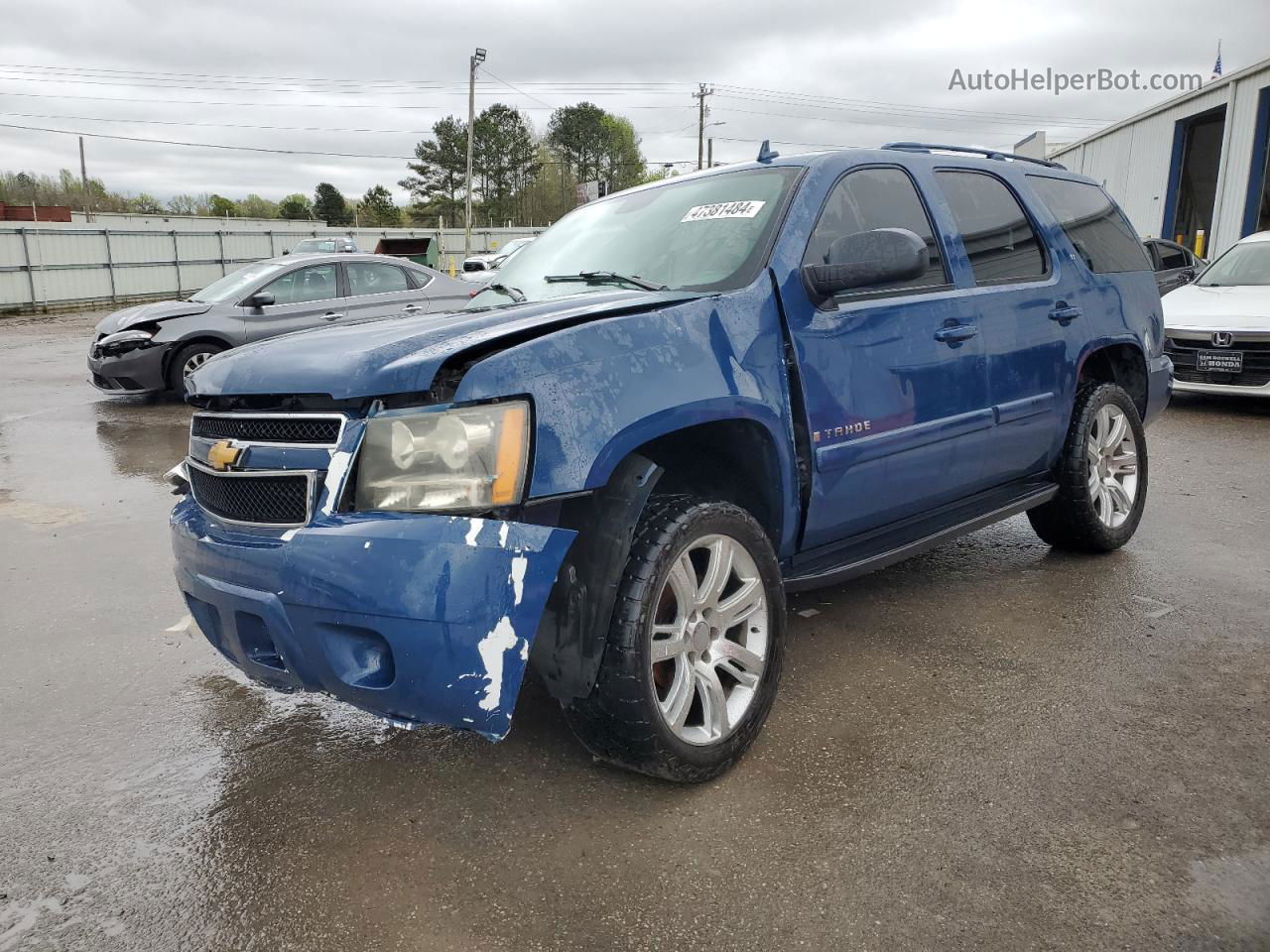 2007 Chevrolet Tahoe C1500 Blue vin: 1GNFC130X7J118958