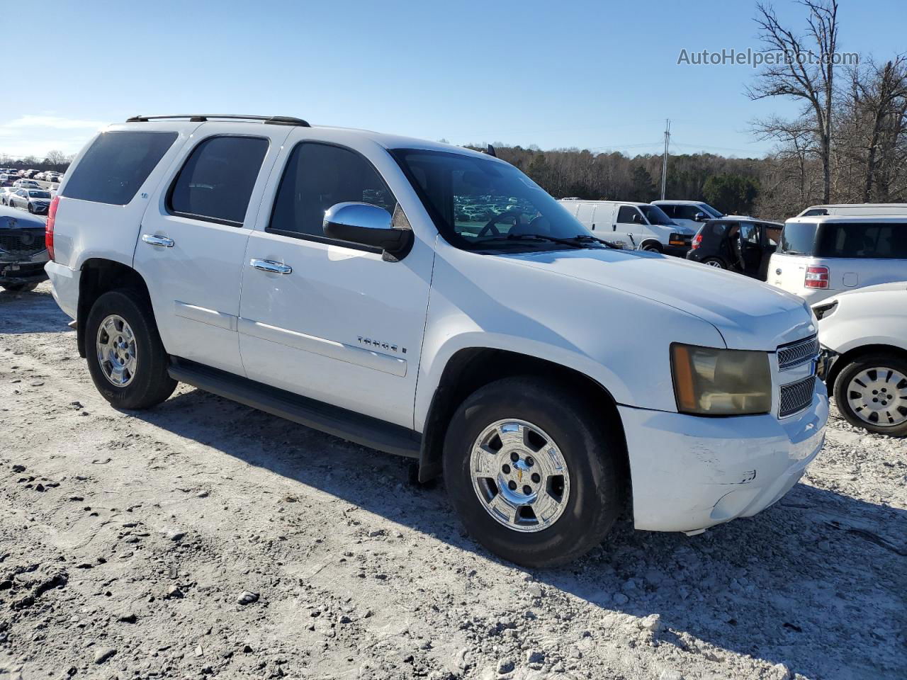 2007 Chevrolet Tahoe C1500 White vin: 1GNFC130X7R273964