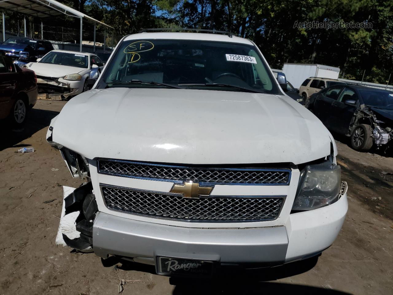 2007 Chevrolet Tahoe C1500 White vin: 1GNFC130X7R304999