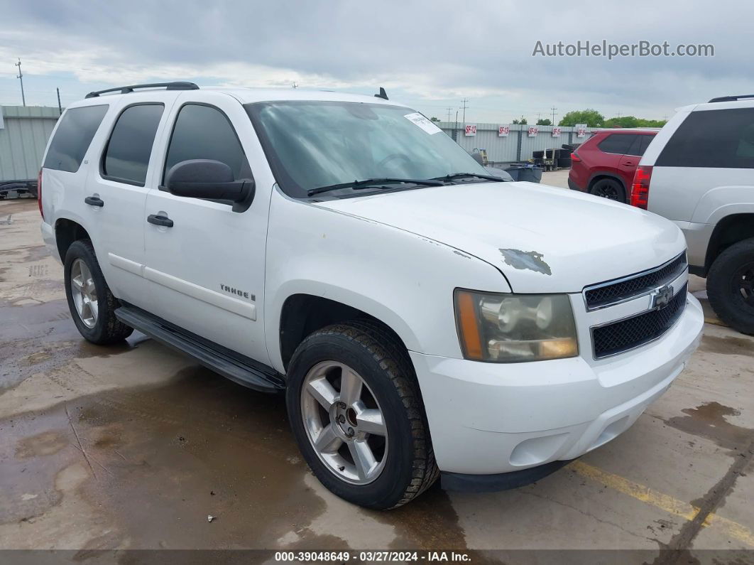 2007 Chevrolet Tahoe Ls Белый vin: 1GNFC13C27J400053