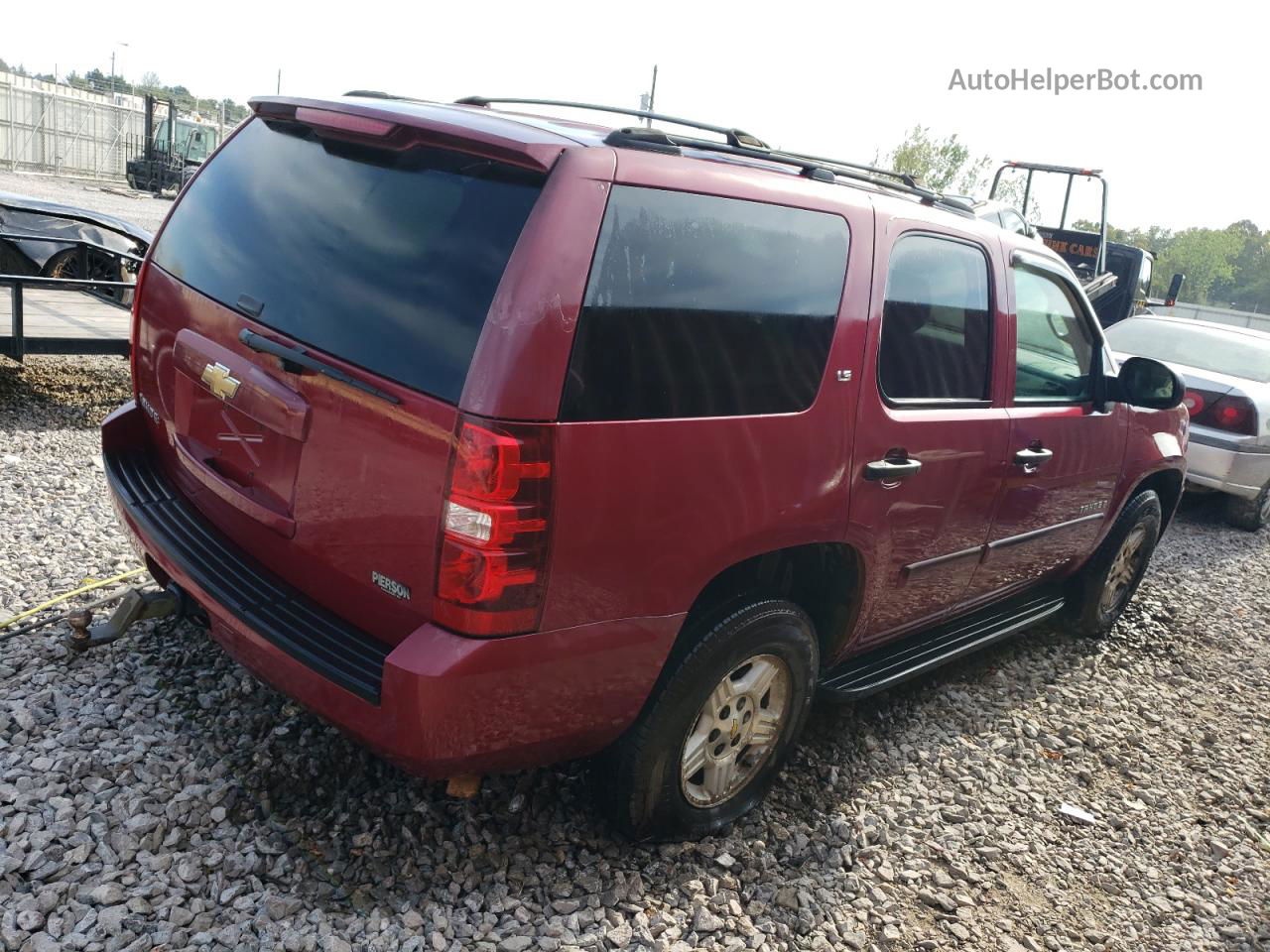 2007 Chevrolet Tahoe C1500 Maroon vin: 1GNFC13C27R269661