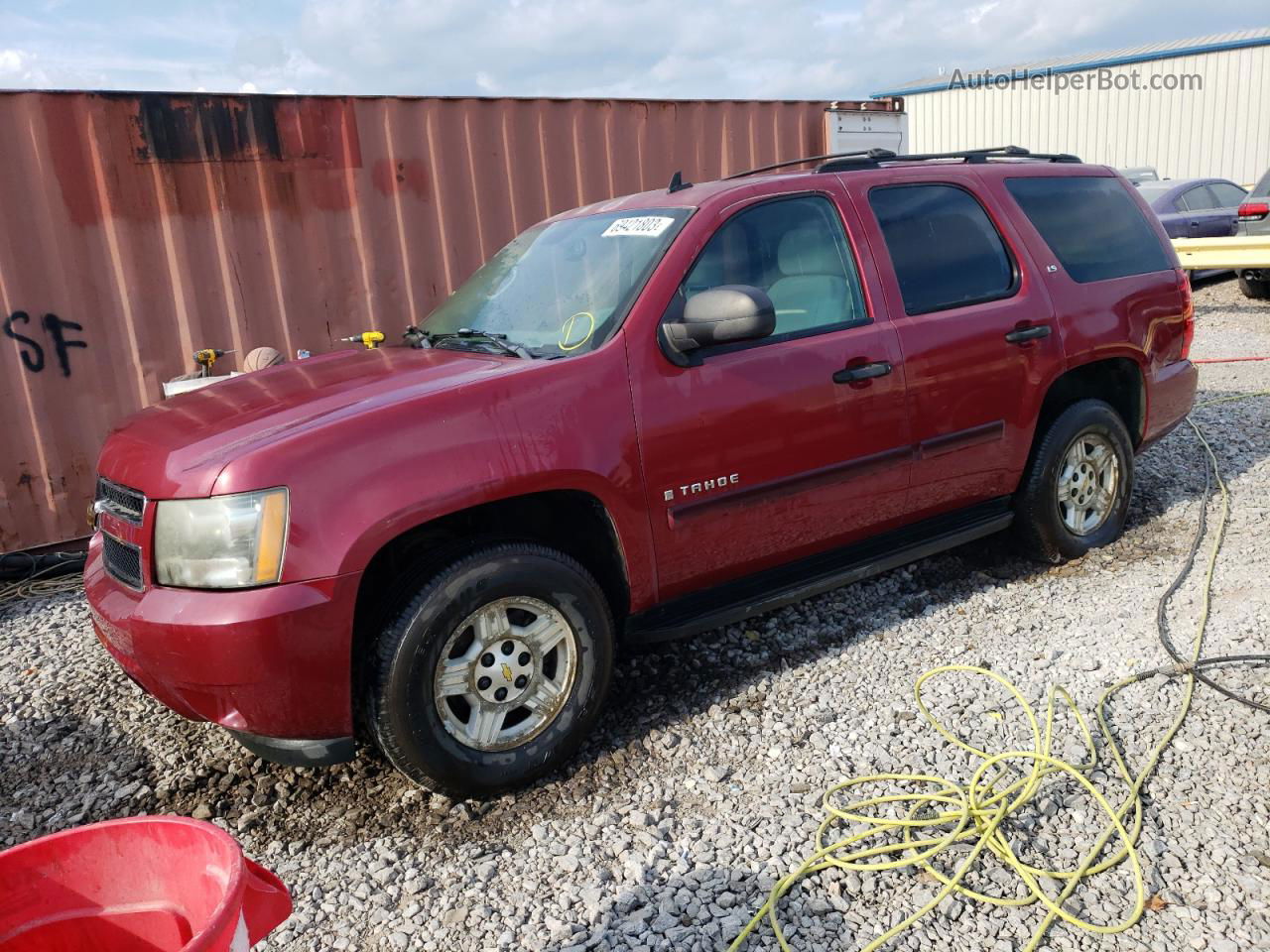 2007 Chevrolet Tahoe C1500 Maroon vin: 1GNFC13C27R269661