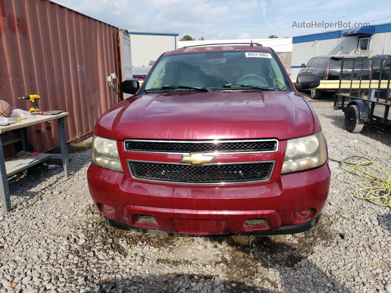 2007 Chevrolet Tahoe C1500 Maroon vin: 1GNFC13C27R269661