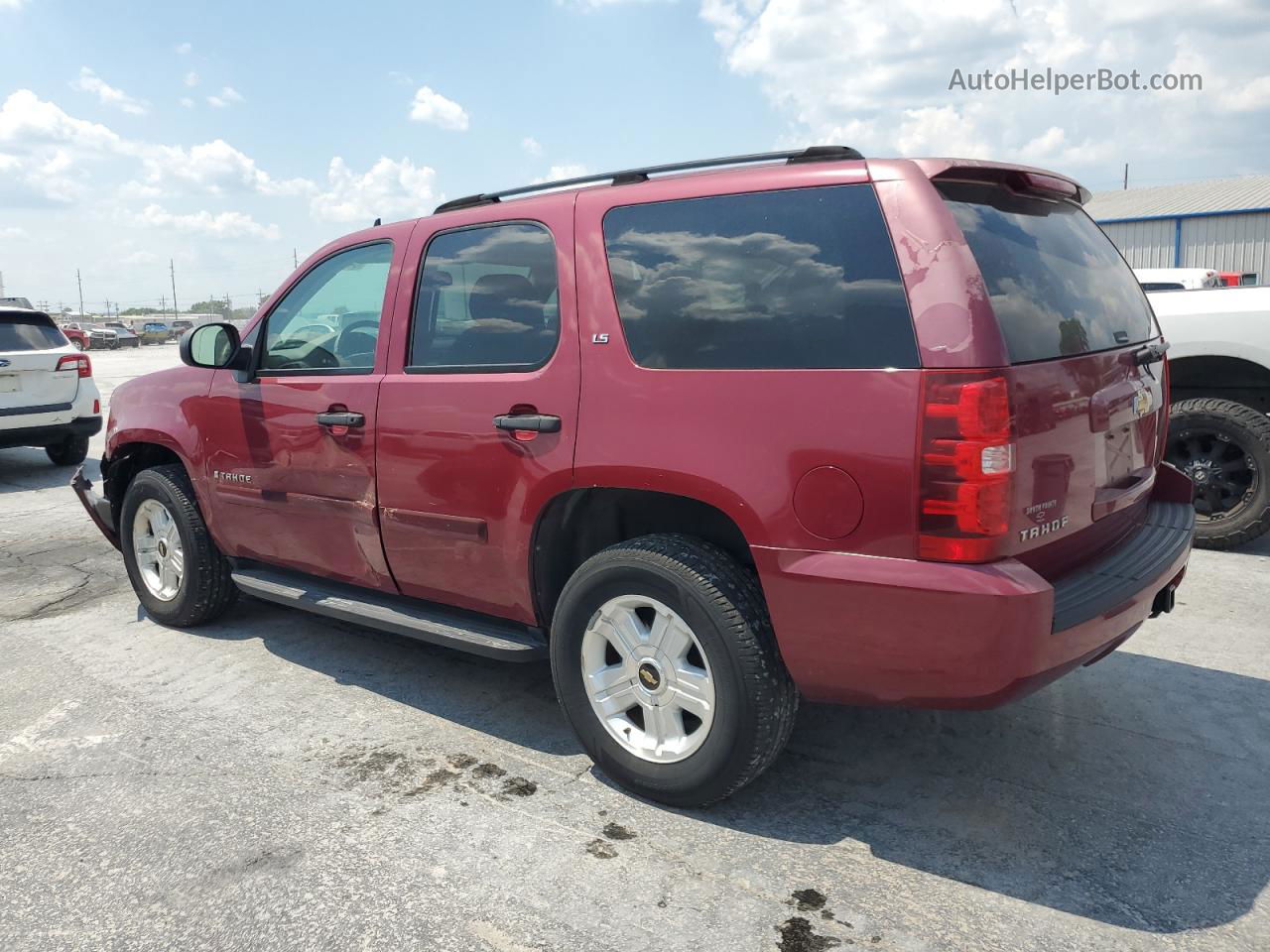 2007 Chevrolet Tahoe C1500 Maroon vin: 1GNFC13C27R304523