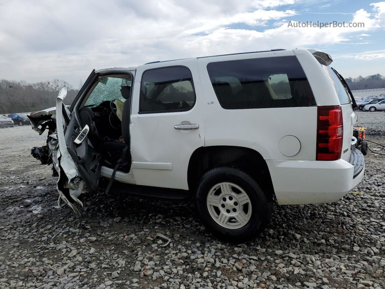 2007 Chevrolet Tahoe C1500 White vin: 1GNFC13C37J334919